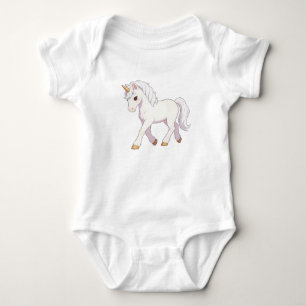 Camiseta Unissex Unicórnio Branco Puro Fofo Kawaii