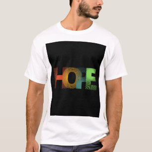 Camiseta unissexo esperançosa