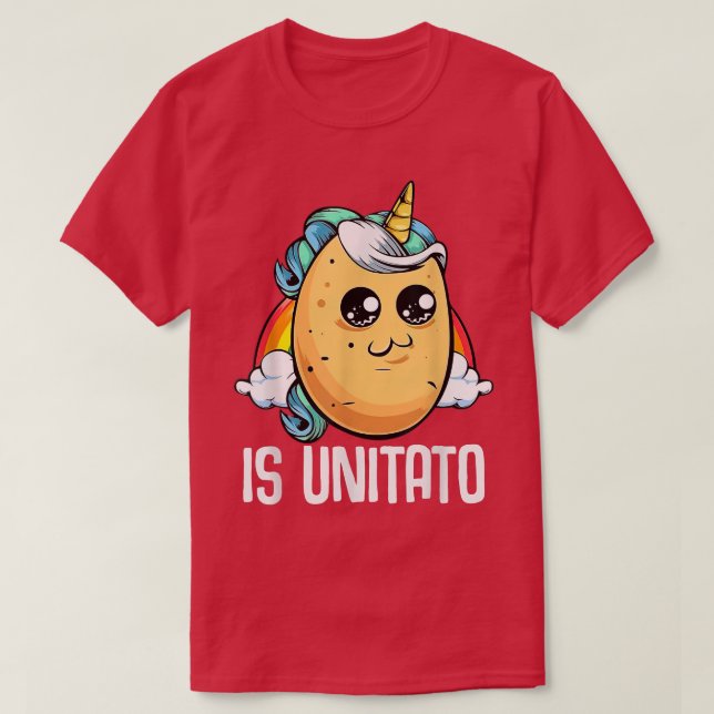Camiseta Unitato É Batata Como Se Vê Em Televisores Noturno (Frente do Design)