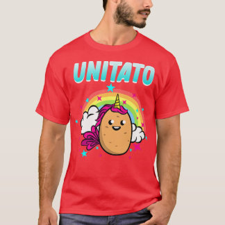 Camiseta Unitato Half Unicorn Half Potato Funny Vegetal G