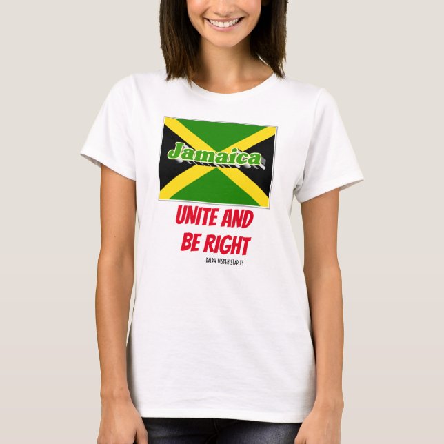 CAMISETA UNITE E ESTEJA CERTO / JAMAICA (Frente)