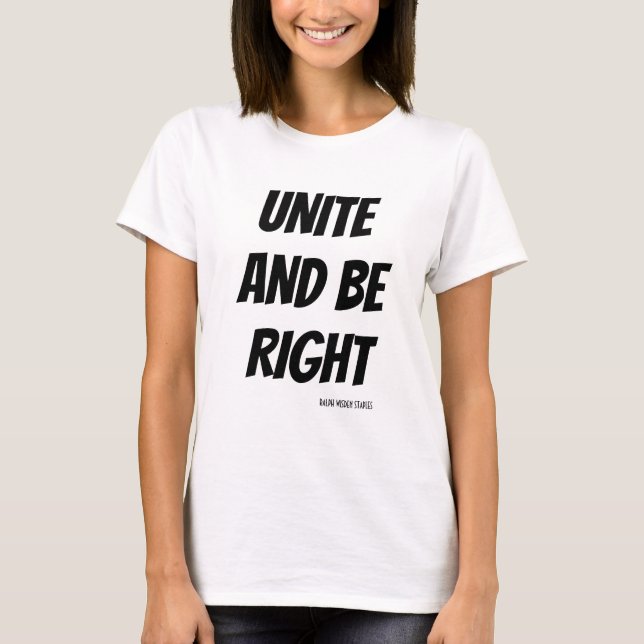 Camiseta UNITE E ESTEJA CERTO/ T-Shirt MOTIVACIONAL (Frente)