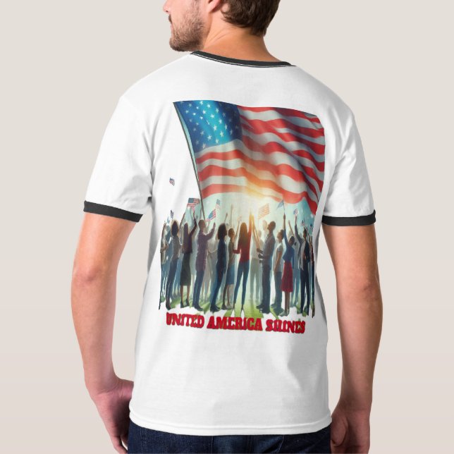 Camiseta United America Shines (Parte Traseira Completa)