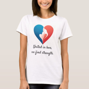 Camiseta United in Love - Silhouette Heart Shirt Casal