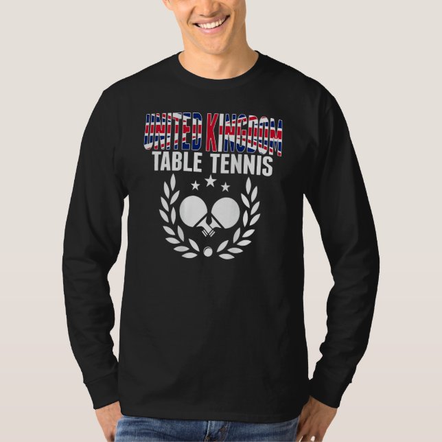 Camiseta United Kingdom Ping Pong     UK Table Tennis Suppo (Frente)