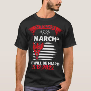 Camiseta United Nurses March Million Nurse March 12 de maio