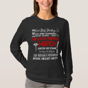 Camiseta United Nurses March Million Nurse March 12 de maio