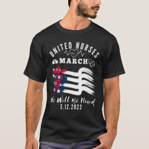 Camiseta United Nurses March Million Nurse March 12 de maio