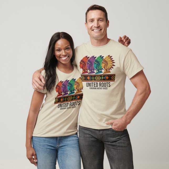 Camiseta United Roots Honoring Native Voices T-Shirt (Unissex)