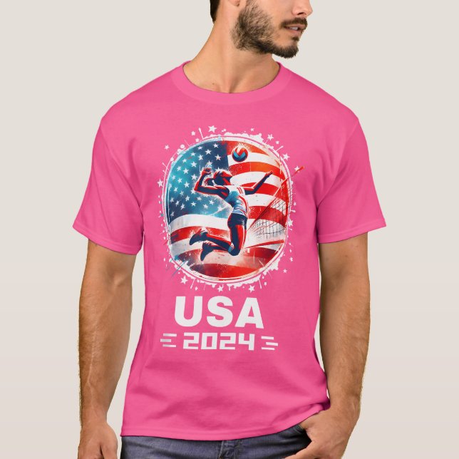 Camiseta United States Flag Women Vo Team 2024 (Frente)
