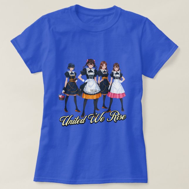 Camiseta United We Rise: A Celebração da Unidade e Serviço (Frente do Design)