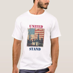 Camiseta United We Stand - American Patriotic Design