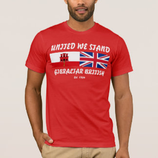 Camiseta United We Stand Gibraltar British Tshirt