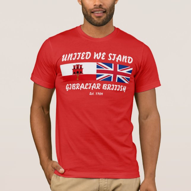 Camiseta United We Stand Gibraltar British Tshirt (Frente)