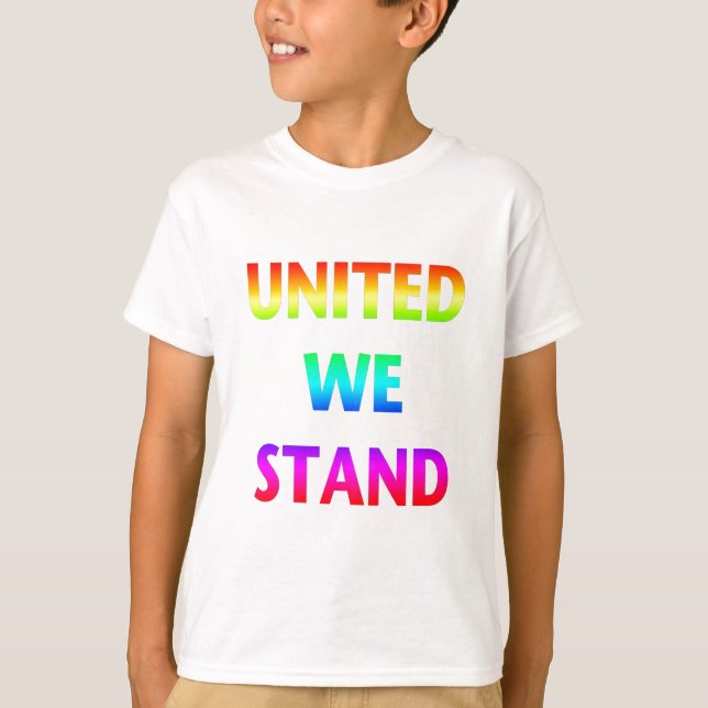 Camiseta United We Stand Rainbow (Frente)