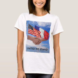 Camiseta United We Stand USA & France s Basic T-Shirt
