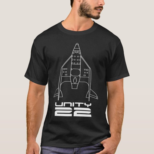Camiseta UNITY 22 Spaceship Two Galactic Space Rocket Launc (Frente)