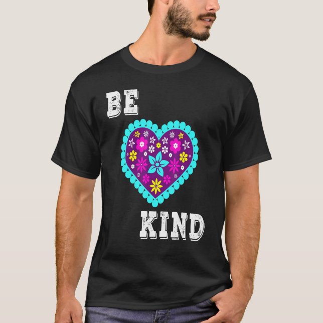 Camiseta Unity Day Be Kind Heart Shnness Consciência (Frente)