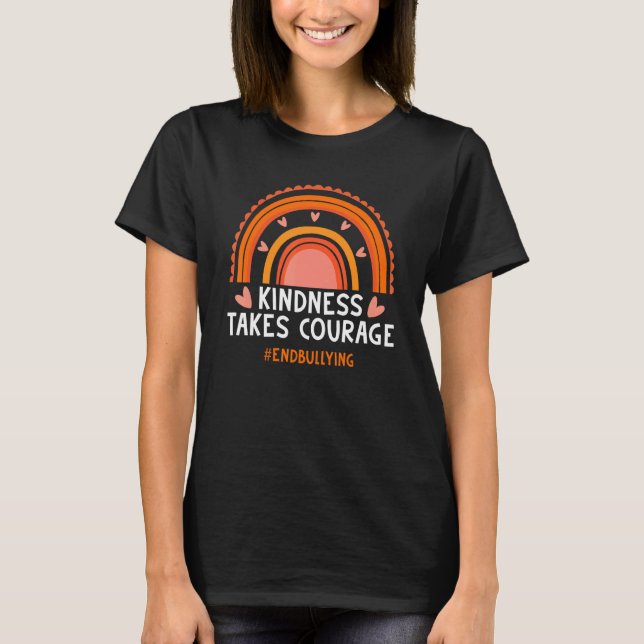 Camiseta Unity Day Orange Anti Bullying Arco-Íris (Frente)