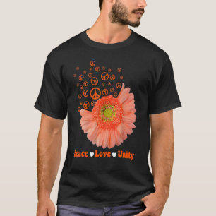 Camiseta Unity Day Orange Daisy Peace Love Unity Anti Bully