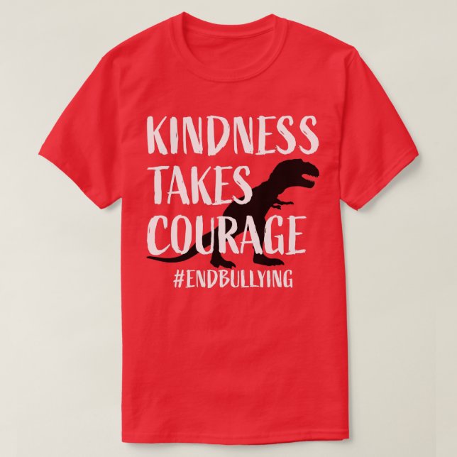 Camiseta Unity Day Orange Kids Trex Kindness Anti-bullying (Frente do Design)