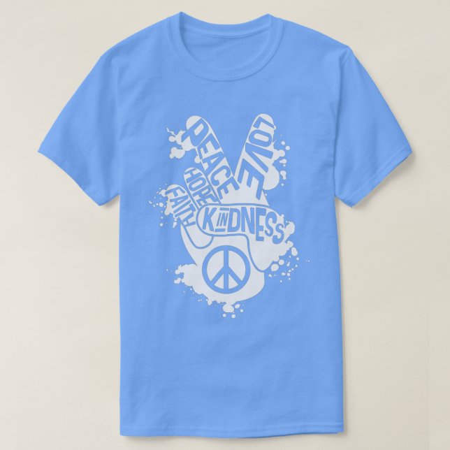 Camiseta Unity Day Orange  Peace Sign Anti Bullying Be Kind (Frente do Design)