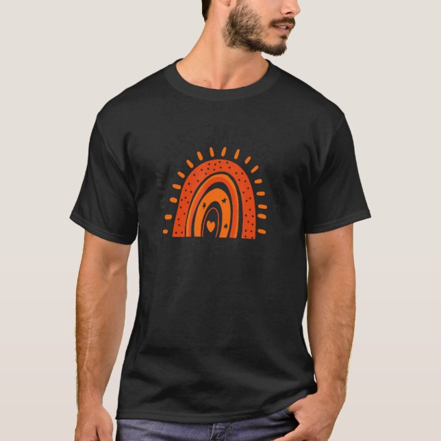 Camiseta Unity Day Orange Rainbow Kindness Tome Coragem Fin (Frente)