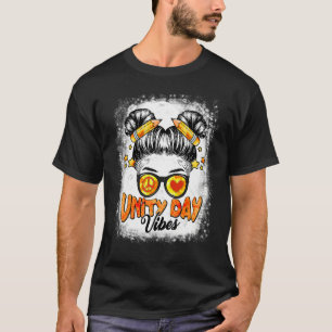 Camiseta Unity Day Vibes Messaging Bun Orange No Bullying B