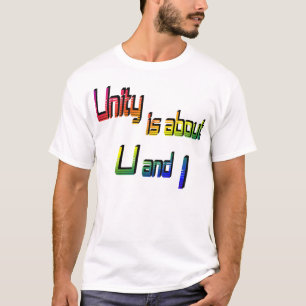 Camiseta Unity é sobre U e I T-Shirt