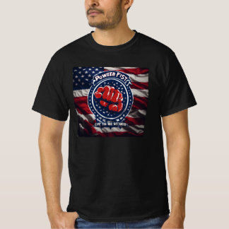 Camiseta Unity Ignita Poder: Impressão Patriótico Fist