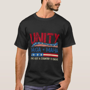 Camiseta Unity Maha temos um país para salvar o American Fl