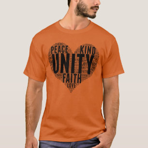 Camiseta Unity Wordcloud Be Kind Stop Bullying Dia da Unida