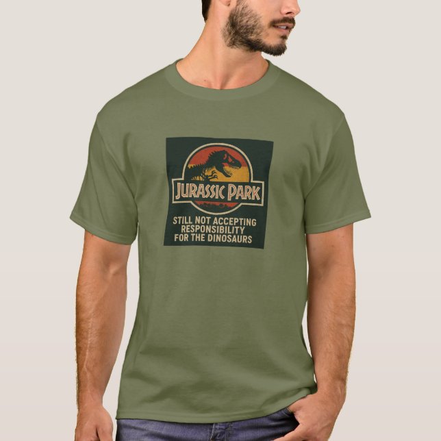 Camiseta Universal - Jurassic Park - Ilhas da Aventura (Frente)