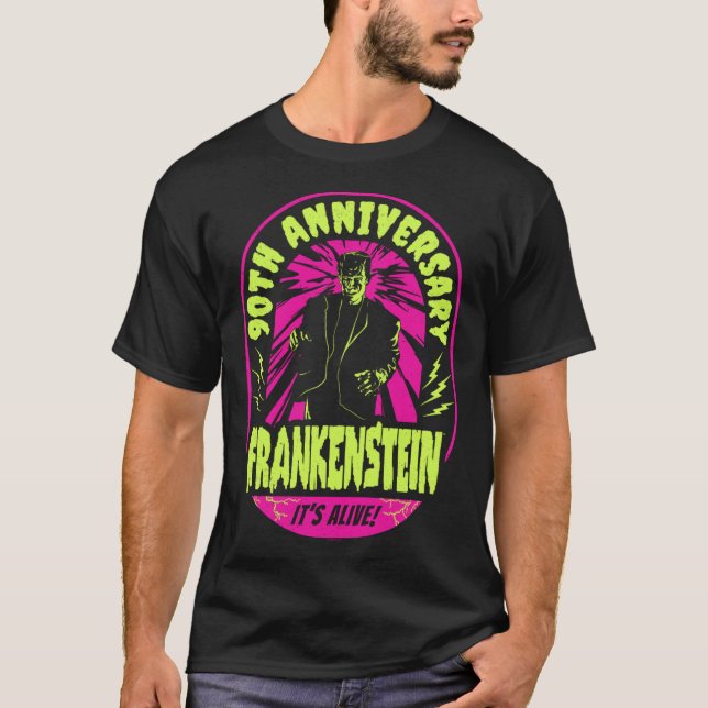Camiseta Universal Monsters Artist Series Frankenstein Stam (Frente)