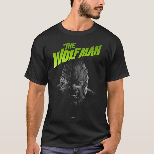 Camiseta Universal Monsters Artist Serieshe Wolfman Portrai (Frente)