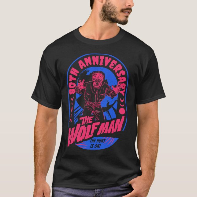 Camiseta Universal Monsters Artist Serieshe Wolfman Stamp f (Frente)