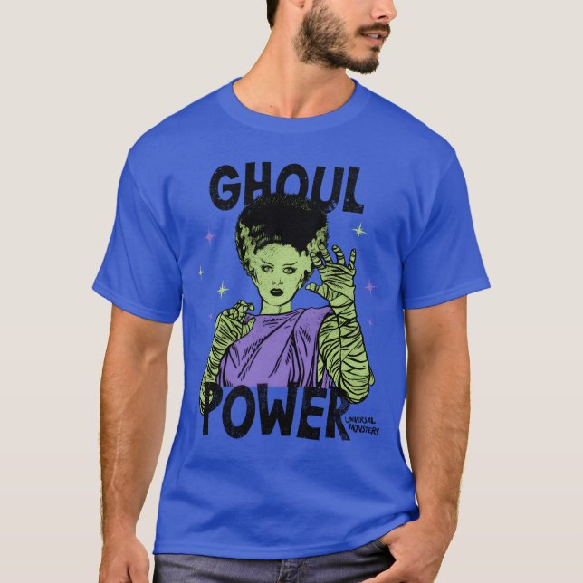 Camiseta Universal Monsters Ghoul Power Frankensteins Bride (Frente)