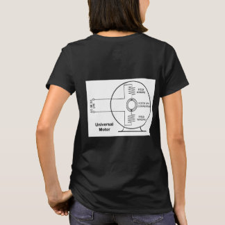 Camiseta Universal Motor Diagram on Back of Women's T Shirt