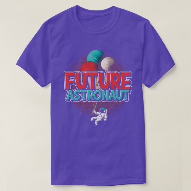 Camiseta Universe Planets Balloon Outer Space Future Astron (Frente do Design)