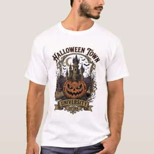 Camiseta Universidade da Cidade do Halloween Castelo da Abó