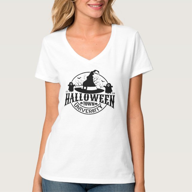 Camiseta Universidade da Cidade do Halloween, Mulheres (Frente)