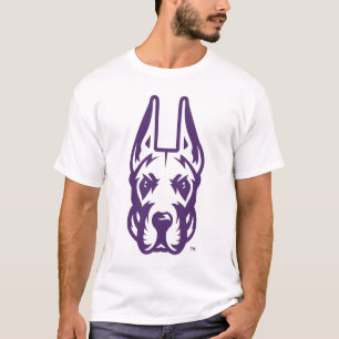 Camiseta Universidade de Albany Great Dane Mascot Head