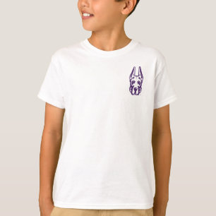 Camiseta Universidade de Albany Great Dane Mascot Head