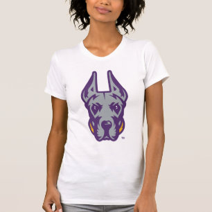 Camiseta Universidade de Albany Great Dane Mascot Head