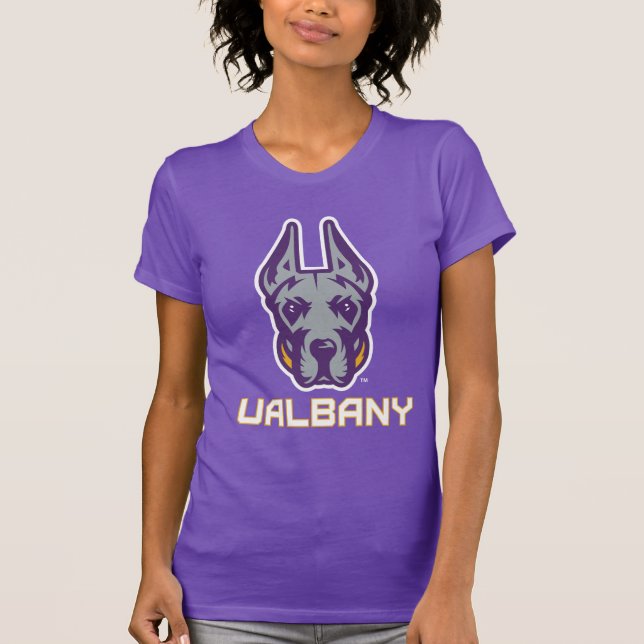 Camiseta Universidade de Albany Great Danes (Frente)