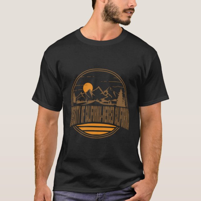 Camiseta Universidade De California-Merced California Mount (Frente)