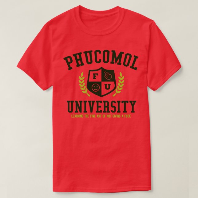 CAMISETA UNIVERSIDADE DE PHUCOMOL (Frente do Design)