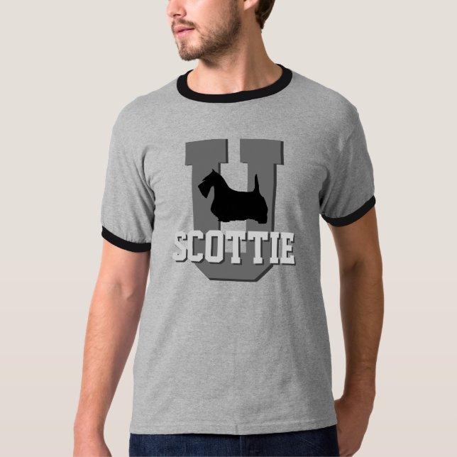 Camiseta Universidade de Terrier do Scottie (Frente)