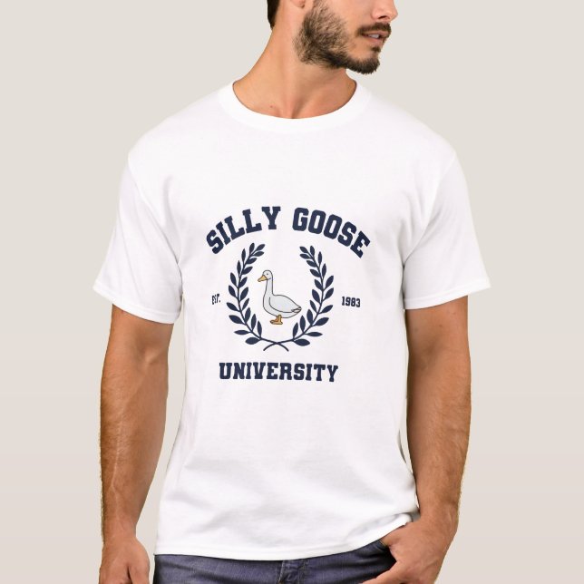 Camiseta Universidade do ganso bobo (Frente)