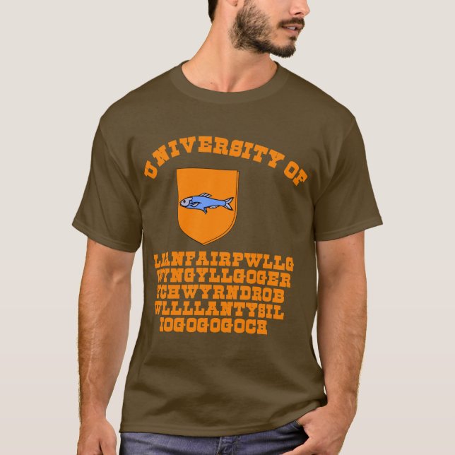 Camiseta Universidade do nome o mais longo em inglês (Frente)